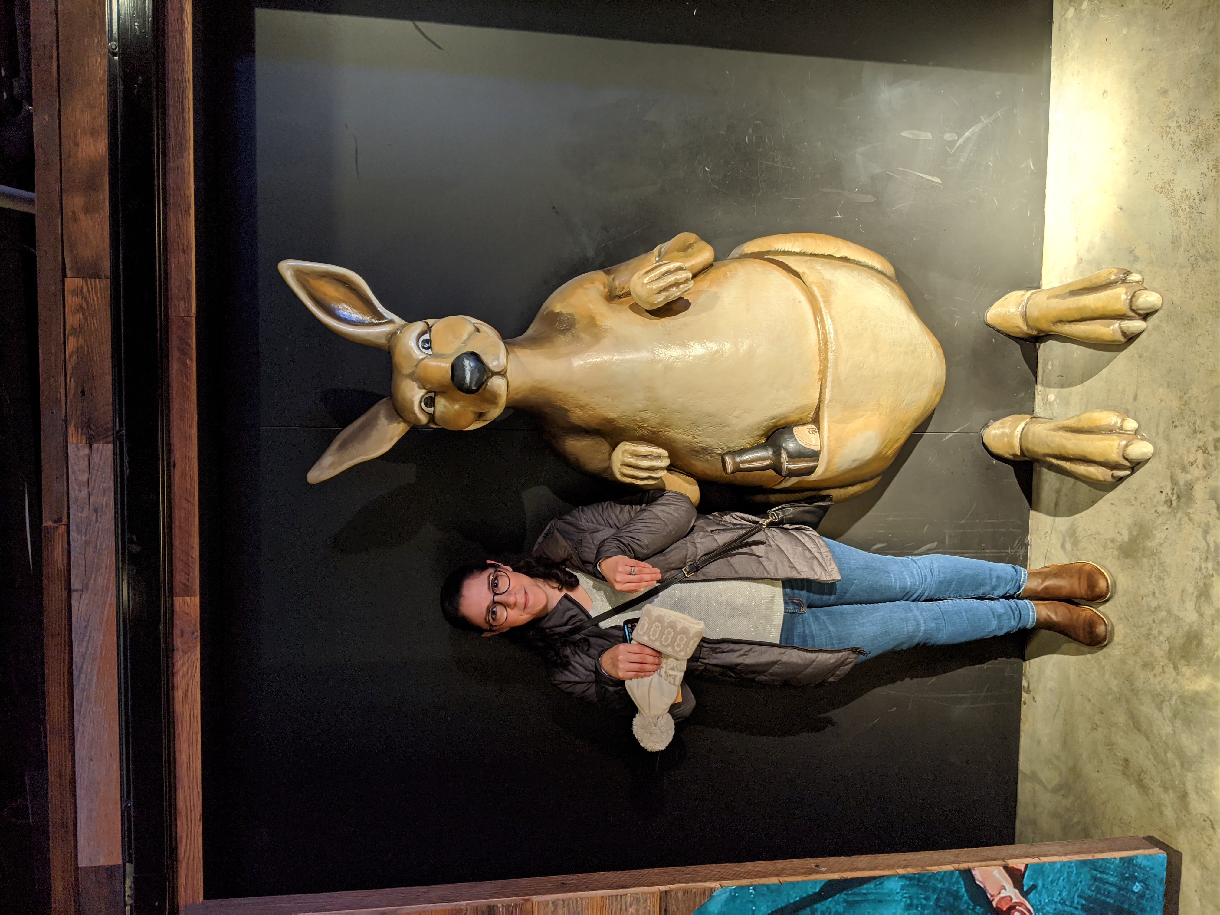 A female smiling at the camera